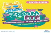 2019-2020 été 2019... · Direction de la Jeunesse et des Sports de la province Sud 4 école maternelle Jacarandas à Koutio Enfants de 3 à 6 ans Du 16 décembre 2019 au 7 février