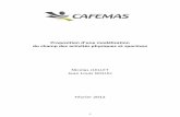 Proposition d ˇune modélisation du champ des activités ......1 Contribution ONMAS à l ˇassemblée du sport, Avril 2011 2 Conseil d ˇAdministration du CAFEMAS du 6 juillet 2011