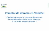 L’emploi de demain en Vendéeobservatoire-economique-vendee.fr/telechargement... · Autour de la question de l’emploi, de nombreux acteurs interviennent au quotidien sur de multiples