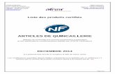 Liste des produits certifiés - Portail de la serrurerie · Page 8/31 1.2 SERRURES SIMPLES A MORTAISER VERTICALES DE 150 - Normes NF EN 12209:2004 et NF P 26-414:2005 (SUITE) FABRICANT