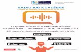 17 lycées acteurs d’un radio web diffusée sur yeps.fr du ...©férents-2020-21.pdf · Le dispositif “radio 100% lycéens” est composé d’un véritable studio de radio itinérant