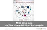 Mise en œuvre Plan d’Accélération Industriellecdsmaroc.com/sites/default/files/rencontres/Présentation...– Ecosystèmes sectoriels – Ecosystèmes autour de leaders industriels