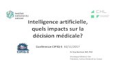 Intelligence artificielle, quels impacts sur la décision ...cipiqs.org/wp-content/uploads/2018/06/2017_05_Berchem.pdf · • 12 labos de recherche avec >3000 scientifiques, 50 000