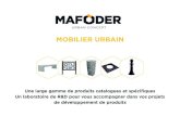 Mise en page 1 - Mafoder€¦ · MOBILIER SPECIFIQUE URBAN CONCEPT Mafoder Urban Concept a réalisé le mobilier urbain de la première ligne de Tramway de Casablanca en apportant