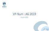 VP-Num : AG 2019vpnum.fr/wp-content/uploads/2019/04/VP_NUM_AG2019-1.pdf · •Comité numérique CPU 1fois/mois – relais fort avec l’association CUB Renater (3/an) CATI AMUE (2/an)