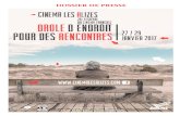 dossier de presse DER 2017 - Les Alizés · 2017. 1. 16. · C’est la 26èmeédition du Festival de Cinéma français Drôle d’Endroit pour des Rencontres, qui se déroulera du