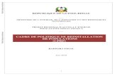 CADRE DE POLITIQUE DE REINSTALLATION DE POPULATIONS …documents.worldbank.org/.../pdf/Guinea-Bissau-RPF-After-RSA-Final.… · RAPPORT FINAL Juin 2018 Public Disclosure Authorized