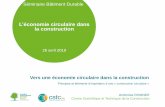 L’économie circulaire dans la construction...energy recovery to minimize landfilling. 3.2 Dismantling and evacuation of modular partitions Includes: Disassembly of movable partitions,