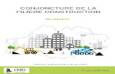 CONJONCTURE DE LA FILIÈRE CONSTRUCTION...des départements de la région enregistrent des baisses significatives : Gard, Haute-Garonne, Hérault, Lot, Hautes-Pyrénées et Tarn. Concernant