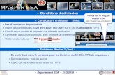 Master EEA Candidature en Master 1 (lien) …master-eea.univ-tlse3.fr/wp-content/uploads/2019/03/... · 2020. 7. 11. · - Département EEA - 21/3/2019 - Organisation générale du