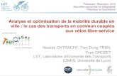 Analyse et optimisation de la mobilité durable en ville ...thema.univ-fcomte.fr/theoq/pdf/2015/communications...En 2012, d'après une enquête menée sur une quarantaine de systèmes