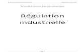 Régulation industrielle...3e année licence électromécanique Régulation industrielle Page 4 I. 2. 4. régulateur : Le régulateur se compose d'un comparateur qui détermine l'écart