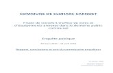 COMMUNE DE CLOHARS-CARNOET...COMMUNE DE CLOHARS-CARNOET Projet de transfert d’office de voies et d’éuipements annexes dans le domaine public communal Enquête publique 30 mars