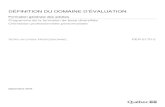 DÉFINITION DU DOMAINE D ÉVALUATION - Quebec€¦ · Vers un choix professionnel PER-5170-2 Définition du domaine d’évaluation Page 3 Septembre 2018 Précisions sur le contenu