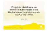Projet de plateforme de services numériques de la ... 18/MD63-juillet18.pdf · Objectifs du projet-Améliorer les services offerts aux habitants en facilitant l’accès à l’information,