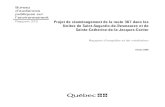 Rapport 223 Projet de réaménagement de la route 367 dans ... · Saint-Augustin-de-Desmaures et de Sainte-Catherine-de-la-Jacques-Cartier Le promoteur a élaboré trois variantes
