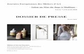 Journées Européennes des Métiers d'Art - Salon au Mas du ...metiersdartenprovence.com/PDF/Dossier-de-presse-JEMA-2018.pdf · Journées Européennes des Métiers d'Art - Salon au