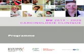 DU 2019 - 2020 CARCINOLOGIE CLINIQUE · 2020. 4. 9. · 14 h 30 - 15 h 45 Maladies trophoblastiques et tumeurs malignes rares del’ovaire P. Pautier 15 h 45 - 16 h 45 Génétique