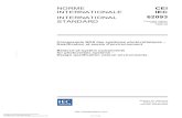 NORME CEI INTERNATIONALE IEC INTERNATIONAL 62093 … 62093-2005.pdf · – 6 – 62093 cei:2005 commission Électrotechnique internationale _____ composants bos des systÈmes photovoltaÏques