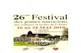 26 Festival des jeunes musiciens des collèges et …musique.ac-amiens.fr/IMG/pdf/affiche_coucy.pdf26 Festival des jeunes musiciens des collèges et lycées de l'Aisne 16 au 24 MAI
