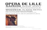 WOZZECK ALBAN BERG · 2011. 4. 11. · suspendue, 2 tam-tams (petit/gros), caisse claire, grosse caisse avec cymbales, badine. Harpe (aussi triangle et cymbale suspendue) Piano (aussi