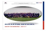 bULLETIN OFFICIEL€¦ · 2.3 : Affiliation d’un nouveau groupement sportif : Le Bureau fédéral lors de sa réunion téléphonique du 23 juillet 2017 a validé un nouveau club