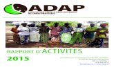 Rapport activités 2015 23.06.16 - ADAP | Association pour le … · 2017. 12. 17. · Association pour le Développement des Aires Protégées Rapport d’activités 2015 4 MOT DU