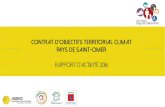 Contrat d’objectifs territorial climat Pays de Saint-Omer · 2016 sur le territoire du Pays de Saint-Omer pour mettre en œuvrele plan climat, nous allons brosser pour chaque thématique