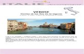 VENISE - Chemins du Sud · VENISE Venise et les îles de la lagune ... les gondoles, pour la nouvelle saison touristique, dans l’un des deux squeri encore en activité (selon les