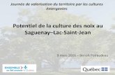 Potentiel de la culture des noix au Saguenay-Lac-Saint-Jean · Potentiel de la culture des noix au Saguenay–Lac-Saint-Jean Journée de valorisation du territoire par les cultures