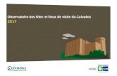 Observatoire des Sites et lieux de visite du Calvados 2017 · Répartition géographique des sites et lieux de visite du Calvados en 2017 Bessin Bocage Caen Côte Fleurie Côte de