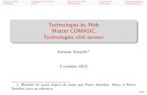 Technologies du Web Master COMASIC Technologies côté serveur · Oracle Commercial et propriétaire. Lancé en 1979. IBM DB2 IBM, commercial et propriétaire. Lancé en 1983. IBM