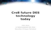 Cre8 Future DES Technology is today - congres-cfci.com · Cre8 future DES technology today CFCI 2013 A.TIROUVANZIAM MD FESC Nouvelles Cliniques Nantaises