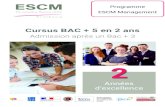 Cursus BAC + 5 en 2 ans - Ecole de Commerce Strasbourg ......• Chef de produit web / mobile, digital • Brand manager, e-business manager • Traffic manager, data analyst, •