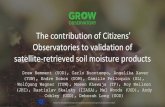 The contribution of Citizens’ Observatories to validation ... · Open Data/APls Per-tad , Sentinel-I sources GEoss Testing Kit Land Survey Media & validation Thi ngful data Sensor