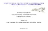 MINISTÈRE DE LA CULTURE ET DE LA COMMUNICATION …€¦ · La loi réformant le droit du patrimoine permet aujourd'hui de répondre aux engagements de la France vis-à-vis de l'UNESCO
