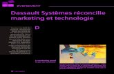 Dassault Systèmes réconcilie marketing et …...Dassault Systèmes annoncées lors de son 3D Experience Forum organisé il y a quelques semaines. compte-rendu de la simulation par