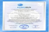 EURORUS - ООО Экология 24...COST R 54934-2012 (OHSAS 18001:2007) Head of Certification Body Morozo ^rperson of Corhmission 021043 Na^^vitsfayaTv >, Moauo, 2016 r., JiMtMMi