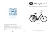 Notice d’utilisation vélo à assistance électrique Wayscral · 15V0 FR:1-12 NL:13-24 ES:25-36 IT:37-48 Notice d’utilisation vélo à assistance électrique Wayscral Norauto