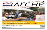 Liste des participants au 37e Marché de la Poésie – 2019 · Liste des participants au 37e Marché de la Poésie – 2019 CIRCÉ 12 RUE PIERRE ET MARIE CURIE 75005 PARIS Tél.