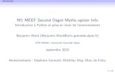 M1 MEEF Second Degré Maths option Info - Introduction à ... · Introduction Généralites Python:enquelquespoints I Unlangagedescript I Langageinterprété(6= langagecompilé) I