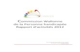 Commission Wallonne de la Personne handicapée Rapport d ...sante.wallonie.be/sites/all/modules/DGO5_MoteurRecherche/downlo… · - A la gestion des plaintes (cfr avis sur le rapport