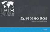 ÉQUIPE DE RECHERCHE - IRIS · 2019. 7. 2. · decis@iris-france.org . HUGO DECIS Chercheur à l’IRIS. Aires de recherche : Politique de défense des Etats européens – Industries