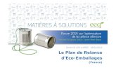 Carlos DE LOS LLANOS 28/01/2015 Le Plan de Relance d’Eco … · 2019. 7. 29. · Le Plan de Relance d’Eco-Emballages (France) Carlos DE LOS LLANOS 28/01/2015. Eco-Emballages en
