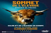 SOMMET · reproducteurs de la race le vendredi 9 octobre. 15 races à viande bovines, dont 5 races étrangères, seront présentes en concours ou en présentation, dont la race ...
