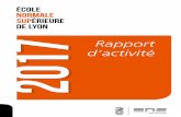 Rapport 2017 d’activité - École normale supérieure de Lyon · Rapport d’activité 2017 événements et faits marquants 2017 1er semestre 1er janvier Création du laboratoire
