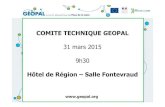 Hôtel de Région –Salle Fontevraud - GEOPAL · 2015. 4. 7. · PRESENTATION DU CPER 2015-2020 Signature le 23 février 2015 C’est un instrument de mise en cohérence des politiques
