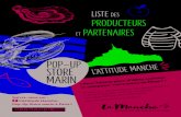 liste producteurs et partenaires · Lait Douceur de Normandie, confiseries (St-Sauveur-le-Vicomte) contact@lait-douceur.com La Maison du Biscuit (Sortosville-en-Beaumont) contact@maisondubiscuit.fr
