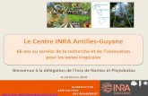 Le Centre INRA Antilles-Guyanetransfaire.antilles.inra.fr/IMG/pdf/accueil_de_le... · Les grandes périodes … 1949 - 1964 : Les fondations Création du Centre Inra-AG avec la Station