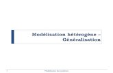 Modélisation hétérogène – Généralisationlinaye/Generalisation.pdf · 2019. 1. 5. · Modélisation hétérogène – Généralisation 2 Modélisation des systèmes 1. Modèles
